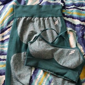 Do you even teal workout outfit